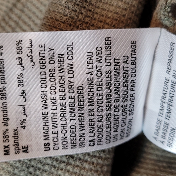 STYLE & CO GREEN WAFFLE KNIT 3/4 SLEEVE CAMO PRINT PULLOVER TOP - Picture 12 of 12